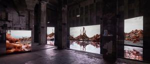 Nah an der Natur und doch Fiktion: Jakob Kudsk Steensens Sumpflandschaft in der Halle am Berghain.