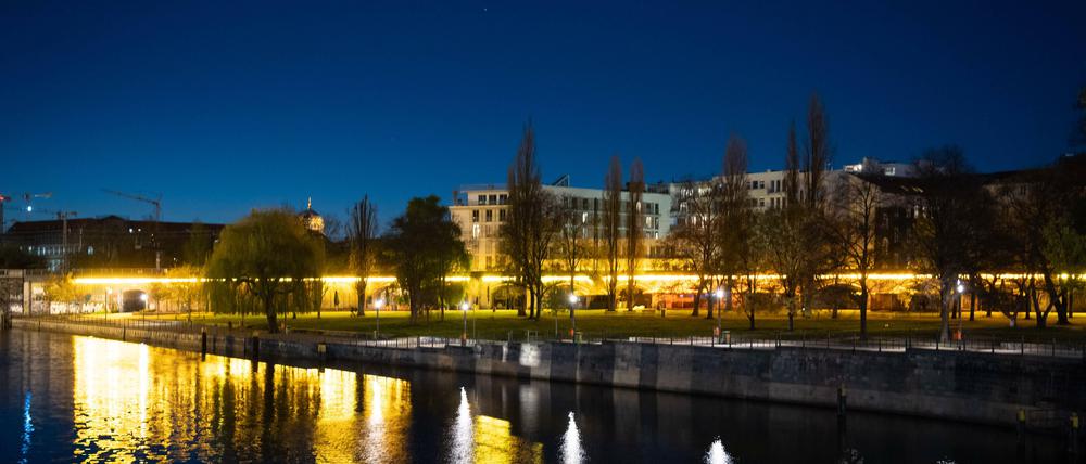 Der James-Simon-Park in Berlin.