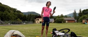 Lachlan Morton ist seit dem 26. Juni mehr als 5500 Kilometer gefahren. 