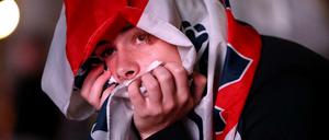 Ein enttäuschter englischer Fan nach dem verlorenen EM-Finale