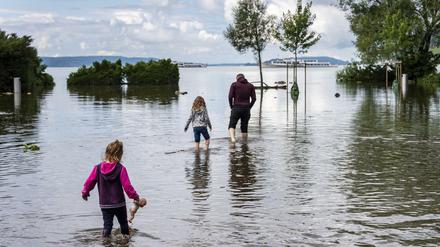 Noch ist das Hochwasser da, allerdings soll in den kommenden Tagen nicht mehr viel hinzukommen.