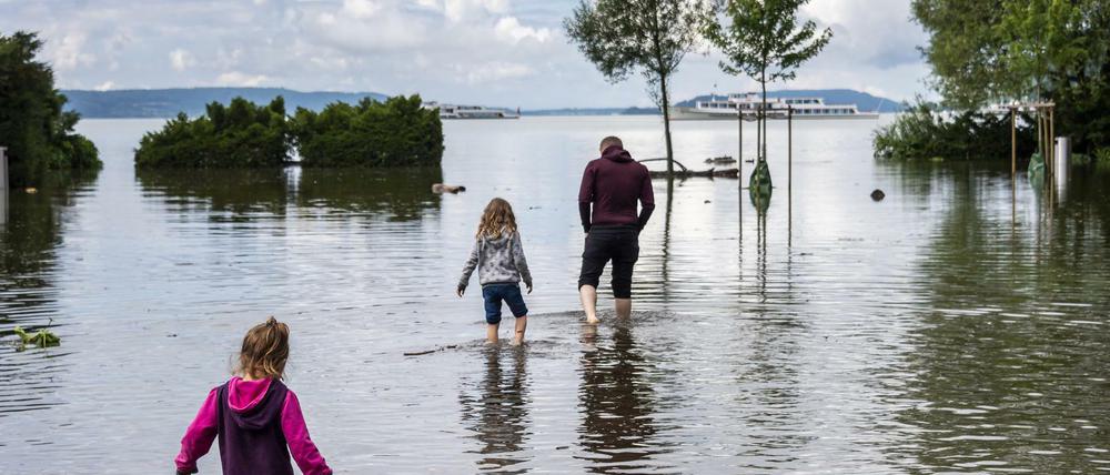 Noch ist das Hochwasser da, allerdings soll in den kommenden Tagen nicht mehr viel hinzukommen.