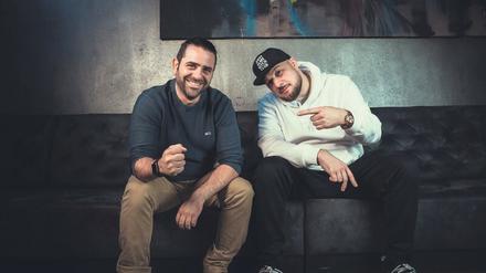 Moris Marchionna,einer der iGroove-Gründer (links), und der Rapper Kool Savas.