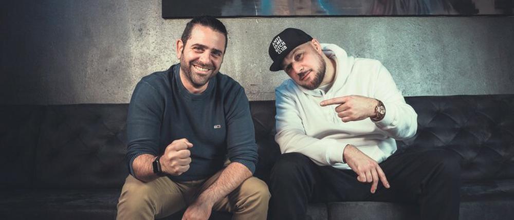 Moris Marchionna,einer der iGroove-Gründer (links), und der Rapper Kool Savas.