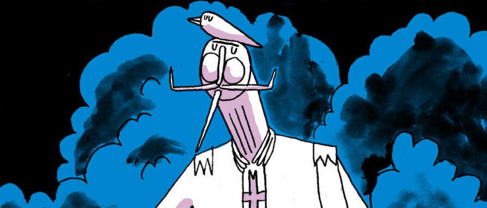 Wilhelm II. in einer Szene aus Jan Bachmanns Graphic Novel "Der Kaiser im Exil".