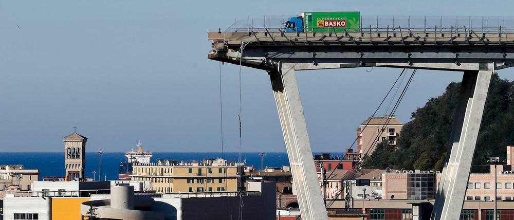 Im August 2018 war die Autobahnbrücke in Genua eingestürzt. Im Oktober 2021 müssen 59 Menschen vor Gericht erscheinen.