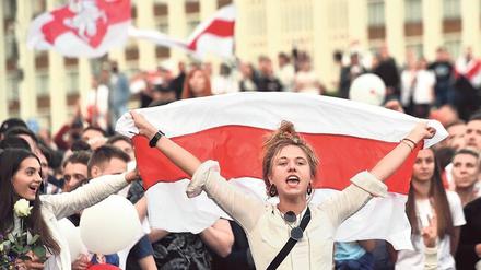 Gegen Wahlfälschungen in Belarus gingen im August 2020 in Minsk Zehntausende auf die Straße. 