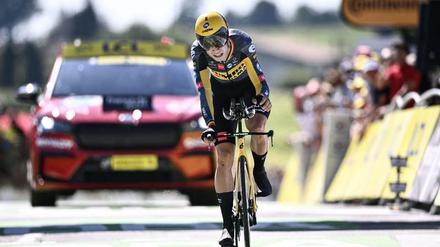 Allrounder. Wout van Aert gewann am Mont Ventoux und jetzt im Kampf gegen die Uhr.