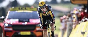 Allrounder. Wout van Aert gewann am Mont Ventoux und jetzt im Kampf gegen die Uhr.