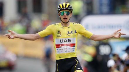 Schon wieder ganz vorne. Tadej Pogacar gewinnt auch die zweite Bergankunft in den Pyrenäen.