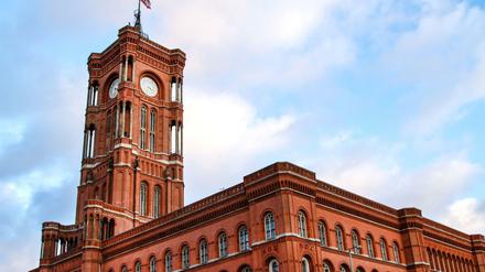 Das Rote Rathaus in Berlin.