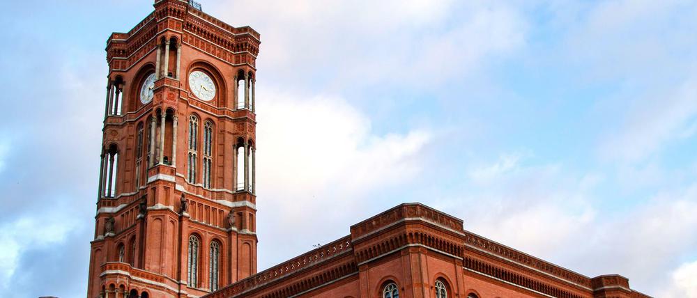 Das Rote Rathaus in Berlin.