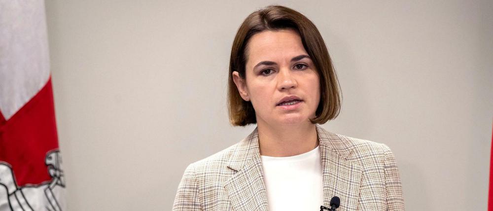 Swetlana Tichanowskaja, Oppositionsführerin aus Belarus