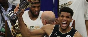 Giannis wurde auch zum wertvollsten Spieler der Finalserie gekürt.