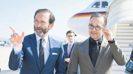 lich und emotional. Viktor Elbling, hier mit Außenminister Heiko Maas, kann beides: Nähe herstellen und Distanz bewahren.