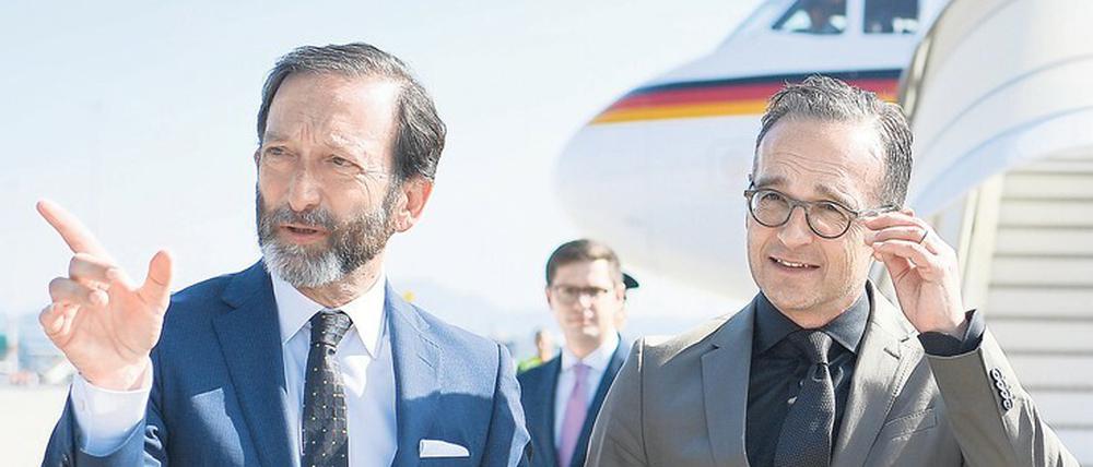 lich und emotional. Viktor Elbling, hier mit Außenminister Heiko Maas, kann beides: Nähe herstellen und Distanz bewahren.
