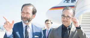 lich und emotional. Viktor Elbling, hier mit Außenminister Heiko Maas, kann beides: Nähe herstellen und Distanz bewahren.