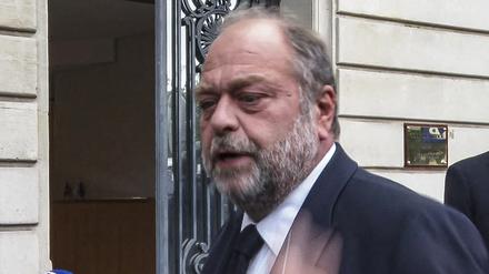Justizminister Eric Dupond-Moretti vor seiner Aussage.