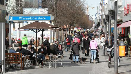 Die Fußgängerzone Wilmersdorfer Straße. (Archivbild)