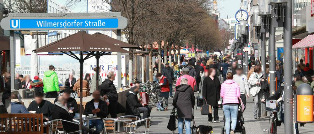 Die Fußgängerzone Wilmersdorfer Straße. (Archivbild)