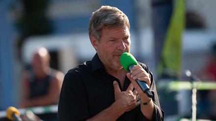 Viele Grüne wollten und wollen ihn statt Baerbock: Robert Habeck.