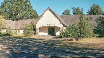 Der Waldhof. (Aufnahme von 2020). Goebbels ließ das Gebäude 1939 errichten, das Blockhaus war ihm zu klein geworden. 
