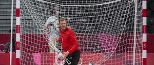 Handball-Torwart Johannes Bitter war nach der Partie gegen Spanien unzufrieden mit der Schiedsrichterleistung