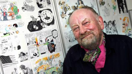 Gerne politisch: der dänische Karikaturist Kurt Westergaard. 