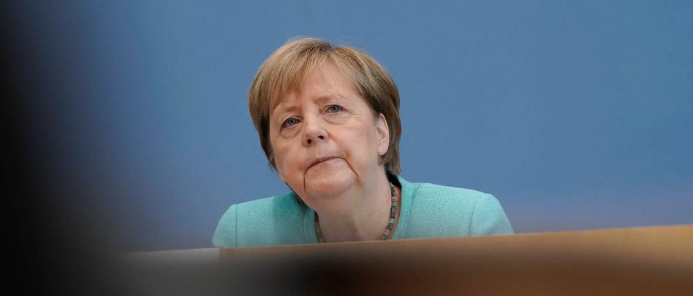 Bundeskanzlerin Angela Merkel in der Bundespressekonferenz.