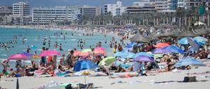 Der Strand von Arenal auf Mallorca.