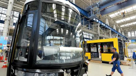 In der Schwebe. Derzeit arbeiten noch 2000 Menschen im Alstom-Werk in Hennigsdorf.