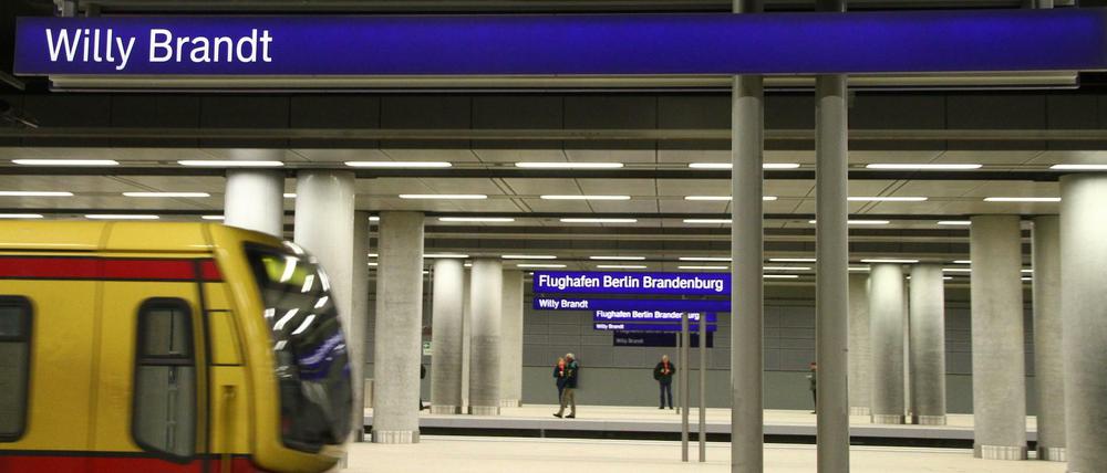 Auch hier ist noch Funkstille: der Flughafenbahnhof BER in Berlin-Schönefeld.