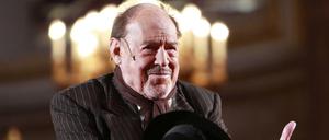 Schauspieler Herbert Köfer als Armer Nachbar im Jahr 2009 bei der Fotoprobe zu den Jedermann Festspielen in Berlin. 