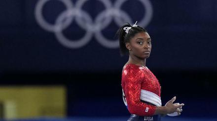 Wenn alles zu viel wird. Simone Biles muss sich erst einmal neu fokussieren.