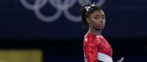 Wenn alles zu viel wird. Simone Biles muss sich erst einmal neu fokussieren.