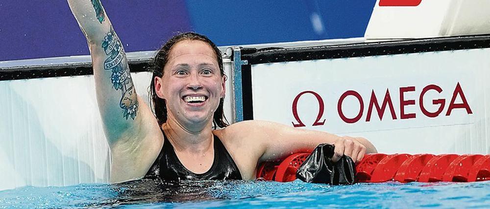 Das Rennen ihres Lebens. Die 27 Jahre alte Sarah Köhler hatte sich den langen Kanten über 1500 Meter Freistil gut eingeteilt und lag schon auf der letzten der 30 Bahnen deutlich vor den Konkurrentinnen um Bronze. Am Donnerstag ist sie schon wieder im Vorlauf über 800 Meter gefordert. 