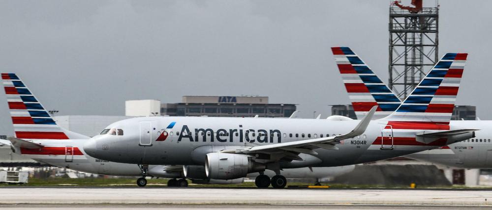 Eine Flugzeug in Miami.