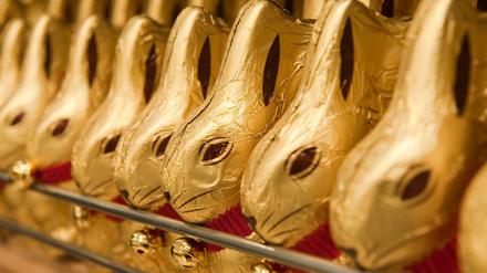 Schokoladen-Osterhasen von Lindt.