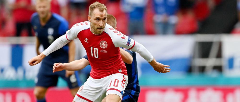 Christian Eriksen beim EM-Vorrundenspiel gegen Finnland.