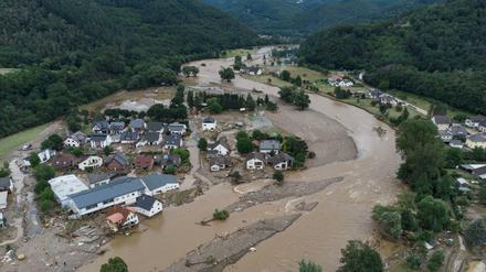 Das Dorf Insul in Rheinland-Pfalz nach massiven Regenfällen