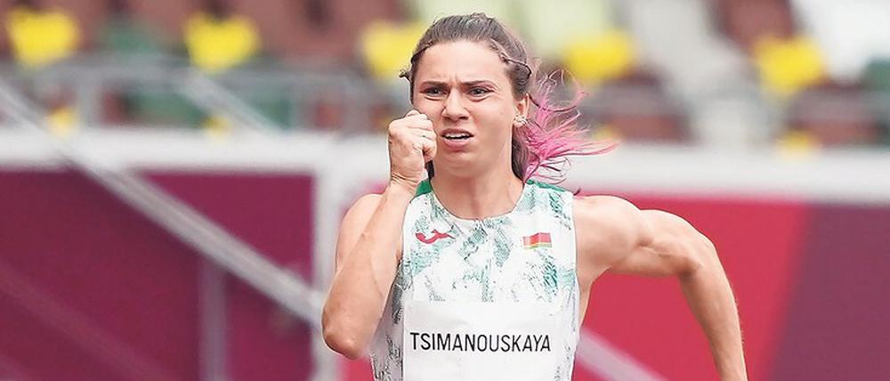 Eklat in Tokio. Sprinterin Kristina Timanowskaja wollte nicht in die Diktatur zurück.