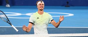 Kaum zu fassen: Alexander Zverev gewann das Olympische Finale von Tokio deutlich.