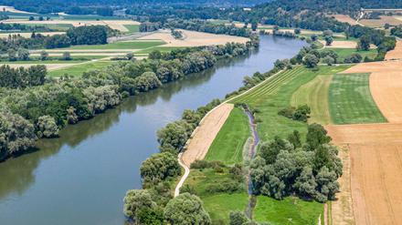 Die Donau in Niederbayern.