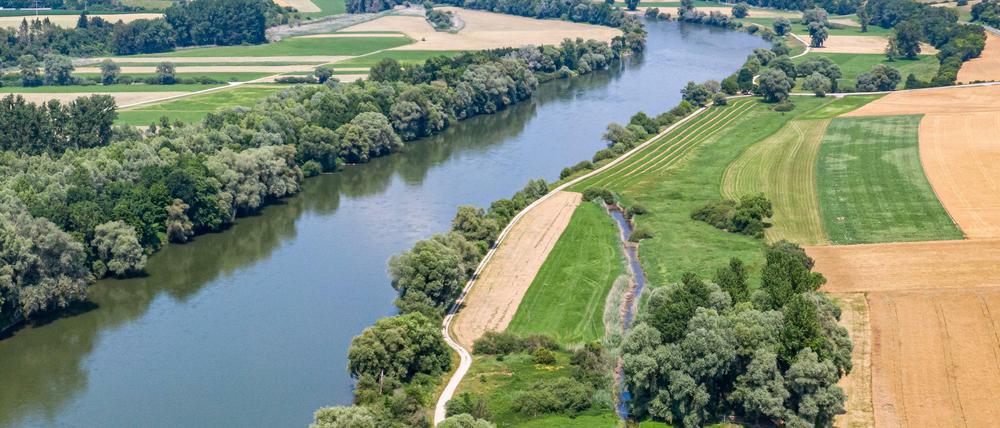 Die Donau in Niederbayern.
