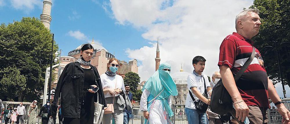 Nicht beliebt. Auch arabische Touristen werden angegangen. Foto: