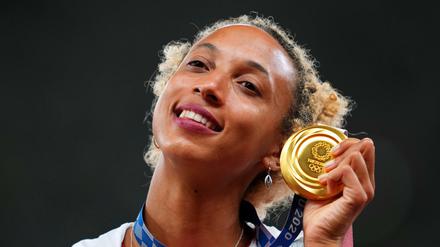 Malaika Mihambo strahlte nach ihrer Sieg im Weitsprung.