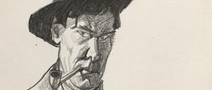 Ein Selbstbildnis von Lyonel Feininger.