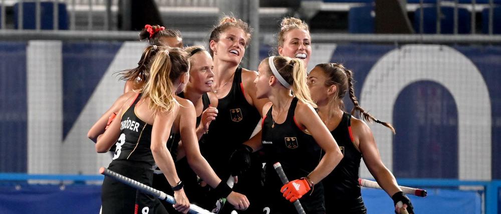 Die deutschen Hockey-Spielerinnen haben bisher vier von fünf Spielen gewonnen