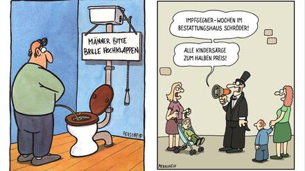 Spiel mit Tabus: Perscheids Strich war eindeutig zu erkennen.
