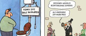 Spiel mit Tabus: Perscheids Strich war eindeutig zu erkennen.